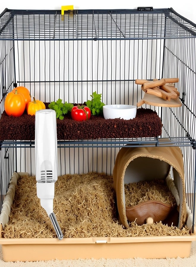 Tnyvm 80 ml- No Drip Water Dispenser for Small Animals - Transparent Hanging Bottle for Rabbits, Guinea Pigs, Hamsters, Mice, and Ferrets - Leak Proof with Filter, Water Bottles - Image 2